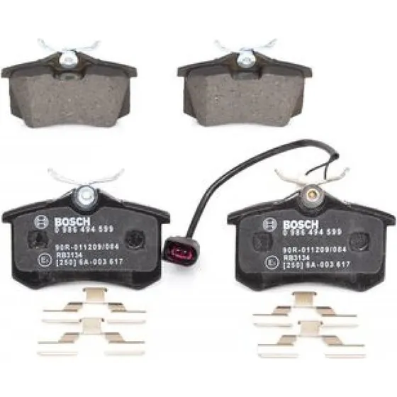 BOSCH Bremseklodser 0 986 494 599, 17mm tykkelse, til VW, Ford, Seat