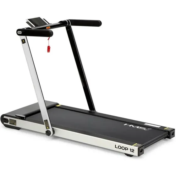 HMS LOOP12 elektrisk løbebånd - grå, foldbart, 12 km/h