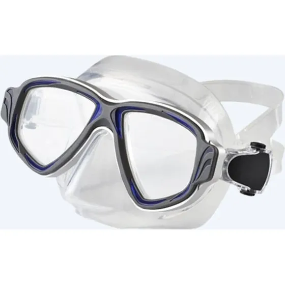 Primotec M200 dykkermaske med styrke (+1.0 til -8.0) - sort/blå
