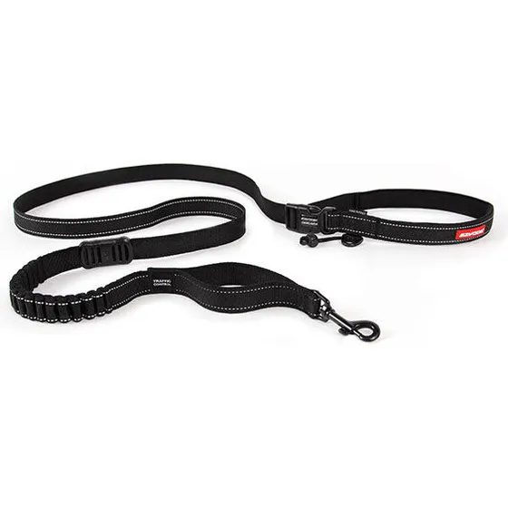EzyDog Road Runner Leash 210 cm – håndfri løbeline, sort