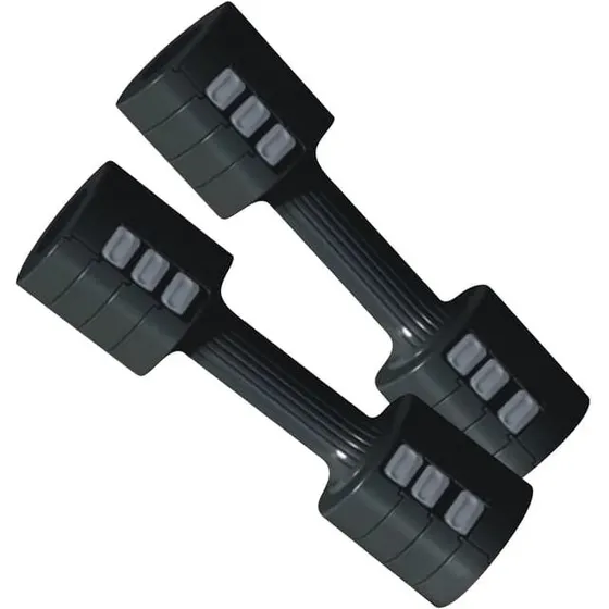 ASG justerbart sort håndvægtssæt 2 x 2,5 kg