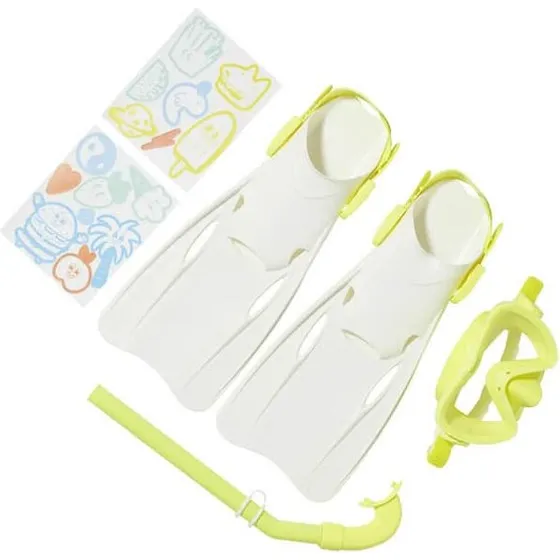 Sunnylife Snorkelsæt til børn Neon gul (EU 35-38)