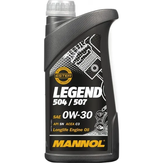 MANNOL LEGEND 504/507 0W-30 1L fuldsyntetisk motorolie