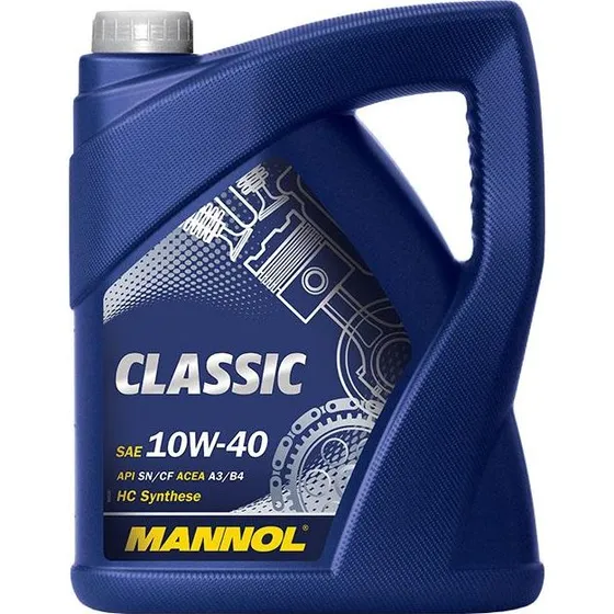 MANNOL ContiClassic 10W-40 5L – Delsyntetisk motorolie til VW, Mercedes-Benz, Opel