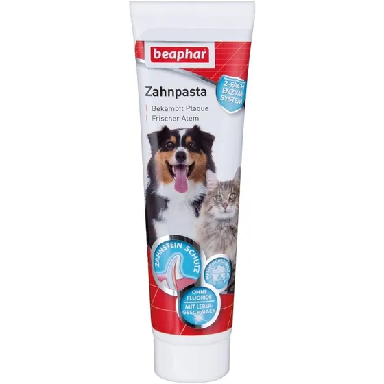 Beaphar Tandpasta til hund og kat - Leversmag, 100 g