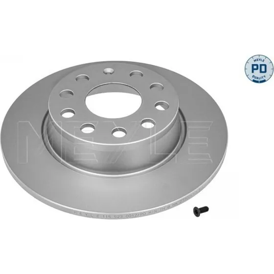 MEYLE Bremseskive 115 523 0012/PD, 2587070, 1K0615601AA, bagaksel, zink-lamelleret, 2 stk
