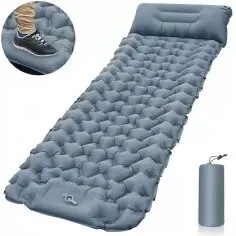INF oppusteligt liggeunderlag til camping, grå