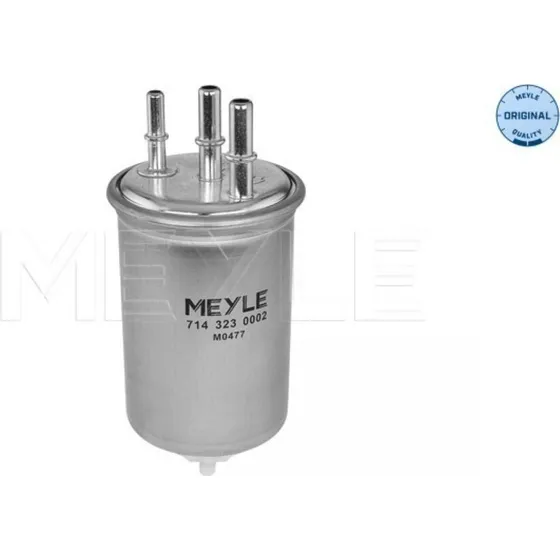 MEYLE Brændstoffilter 714 323 0002, 80 mm, forzinket, med vandaftapningsskrue