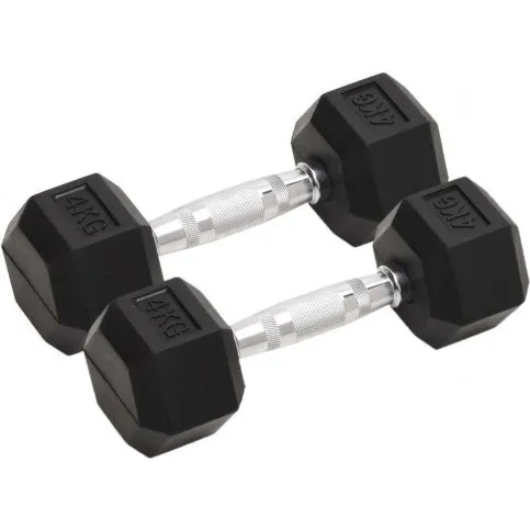 vidaXL håndvægte 2x8 kg støbejern