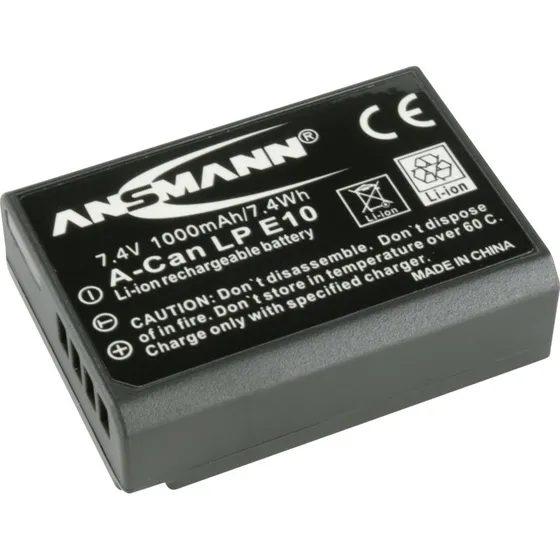 Ansmann A-Can LP-E10 1000mAh Li-Ion batteri til Canon