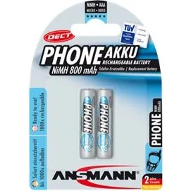 ANSMANN Energy AAA 2 x 800mAh NiMH genopladelige batterier