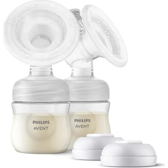 Philips Avent Dobbelt Brystpumpesæt med Silikonepuder