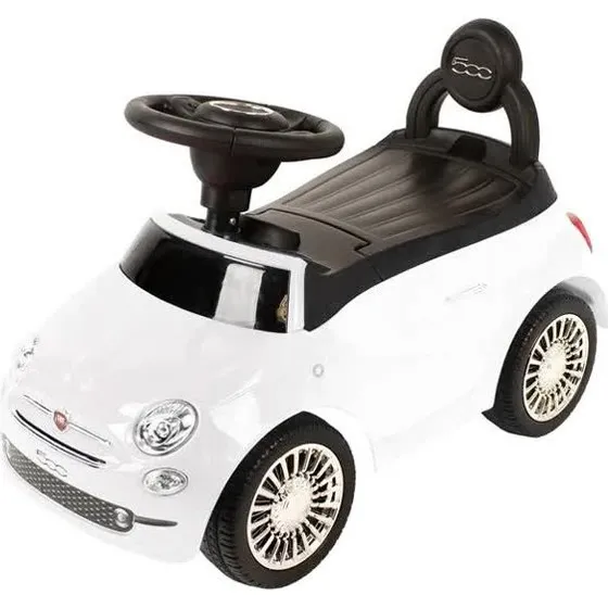 BabyTrold Fiat 500 Gåbil, Hvid, 12+ måneder