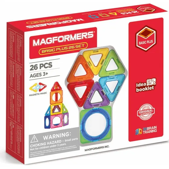 Magformers Basic Plus Byggesæt, 26 Dele