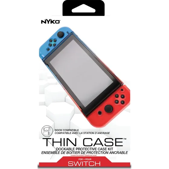 Nyko Thin Case (Rød/Blå) – Tynd beskyttelse for Nintendo Switch & Joy-Con