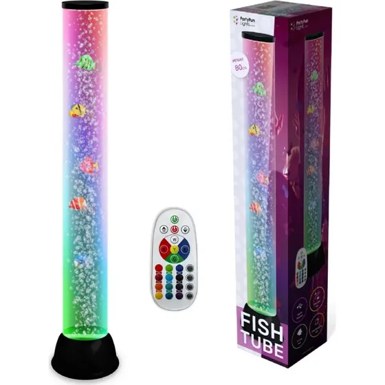 Party Funlight XXL Fish Tube Lamp, 80 cm med NEMO-fisk