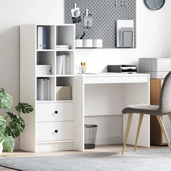 Havanna Skrivebord med Skuffe, Hvid, 80x50x76 cm