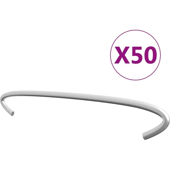 vidaXL Gabionkroge 50 stk. 20 cm galvaniseret stål