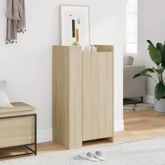 vidaXL Skoreol 52x37,5x100 cm Konstrueret Træ Sonoma-Eg