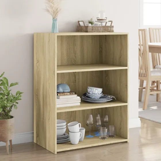 vidaXL Reol 70x41x93 cm Konstrueret Træ Sonoma-Ege