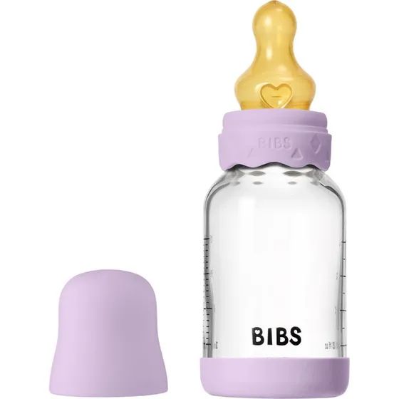 BIBS Boheme Glassutteflaske 120 ml Latex - Violet Sky