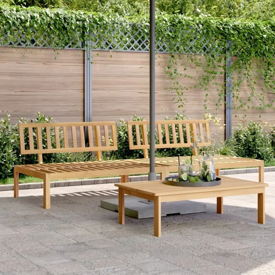 vidaXL Midtermodul 2 stk. til Pallesofa i Massivt Akacietræ Brun