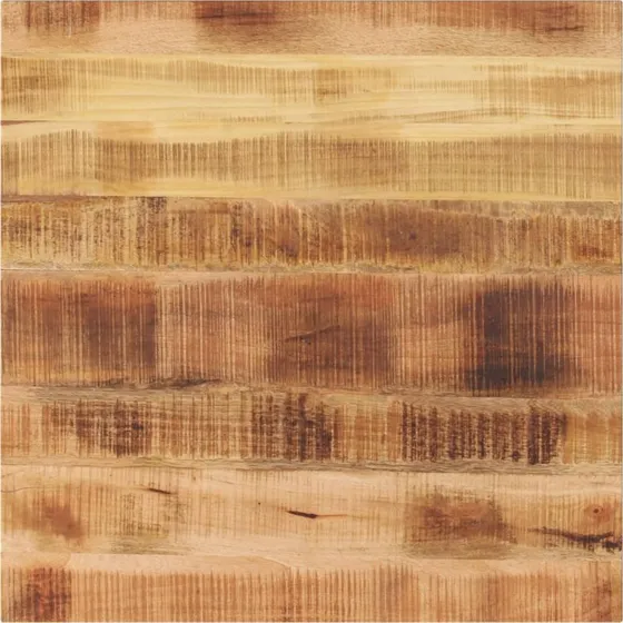 vidaXL 70x70x3,8 cm firkantet massivt ru mangotræ bordplade