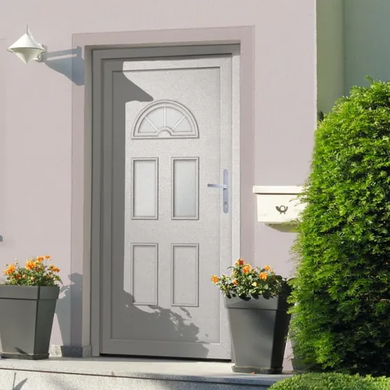 vidaXL hoveddør 88x208 cm PVC hvid