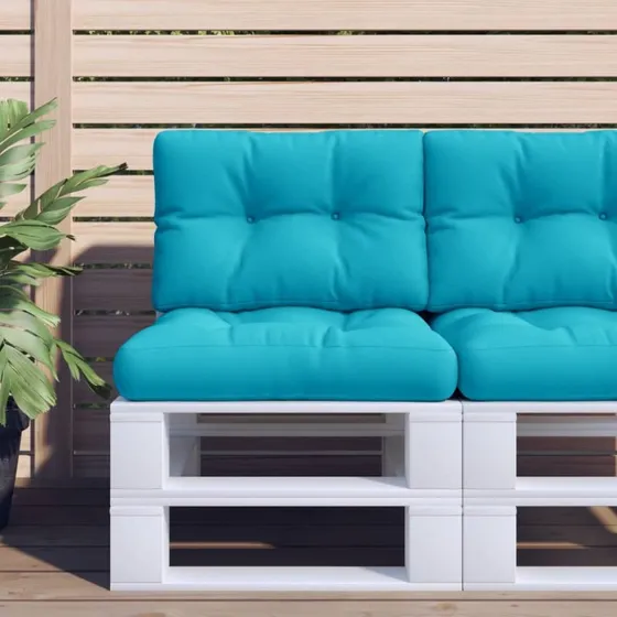 vidaxL pallehynde 60x40x12 cm turkis stof