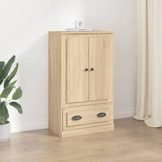 vidaXL Skænk 60x35,5x103,5 cm Konstrueret Træ Sonoma-Ege