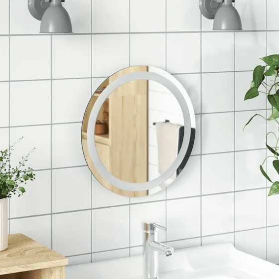 LumiRune Rund Spejl med LED-Lys, 50 cm