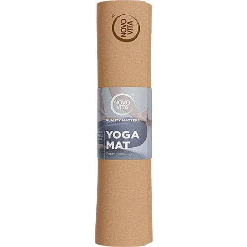 Novo Vita Kork-yogamåtte 4 mm – naturgummi