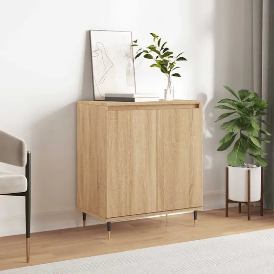 vidaXL Skænk 60x35x70 cm Konstrueret Træ Sonoma-Eg