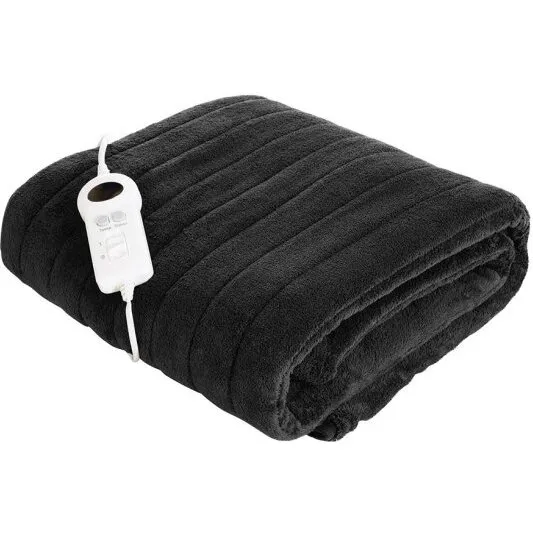 Conzept varmeplaid 160x120 cm, sort – 100W, 9 varmetrin