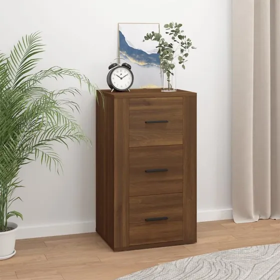 vidaXL Skænk 40x33x70 cm Konstrueret Træ Brun