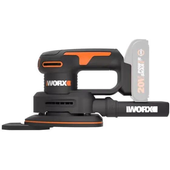 Worx WX822.9 rystepudser 20V (solo) 12,5 cm