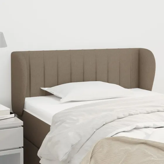 vidaXL Sengegavl med Kanter 93x23x78/88 cm Gråbrun