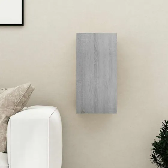 vidaXL Tv-skab 30,5x30x60 cm grå sonoma-eg konstrueret træ