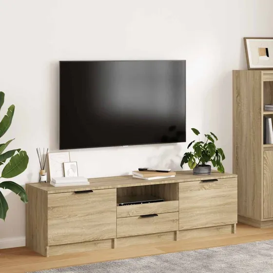 vidaXL TV-skab Sonoma eg 140x35x40 cm konstrueret træ