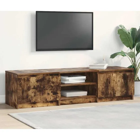 vidaXL tv-bord 140x40x35,5 cm røget egetræsfinish
