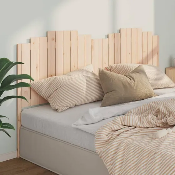 vidaXL Sengegærde 206x4x110 cm i massivt fyrretræ