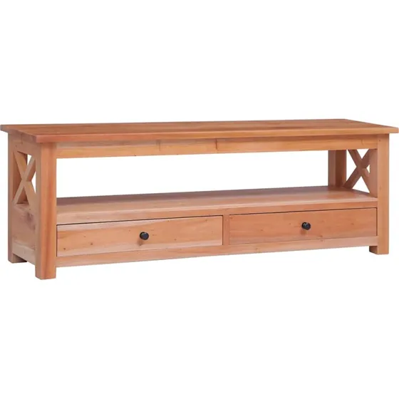 vidaXL tv-skab 115x30x40 cm massivt mahognitræ, naturfarvet