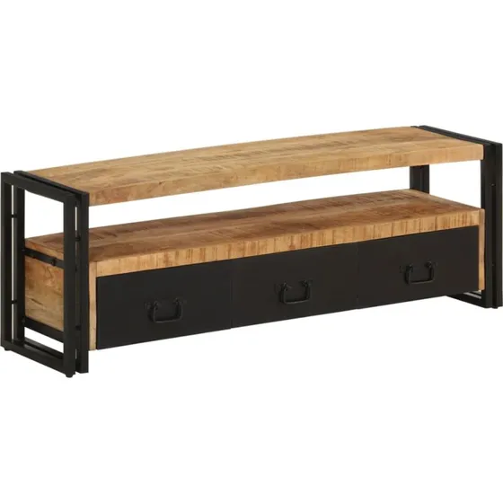 vidaXL tv-bord 120x30x40 cm massivt mangotræ