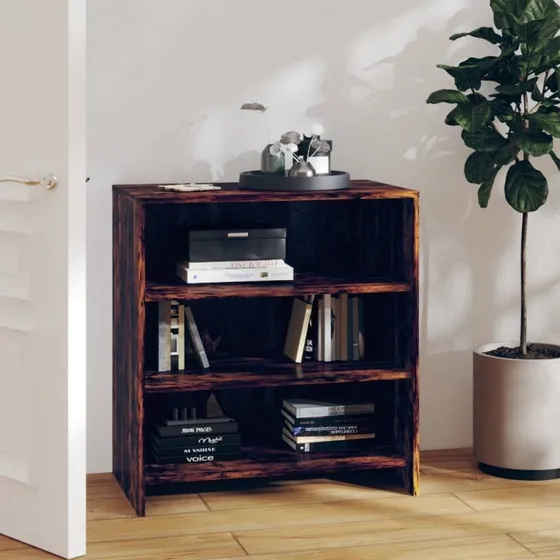 vidaXL Skænk 70x40,5x75 cm Røget Eg Konstrueret Træ