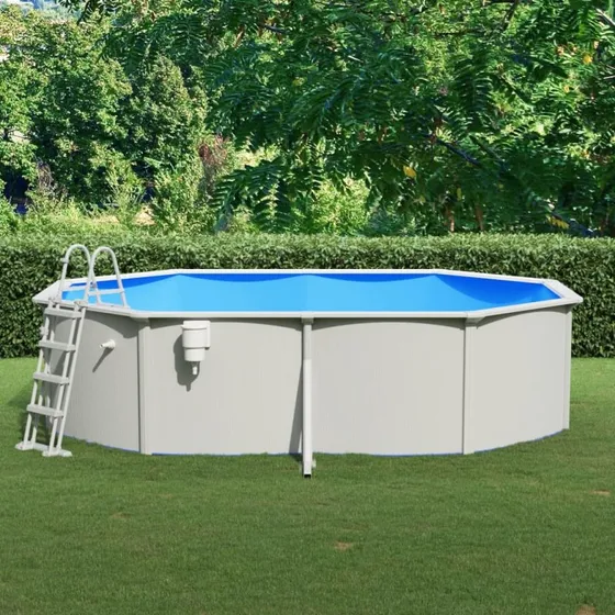 Polaris Swimmingpool med Poolstige, 490 x 360 x 120 cm
