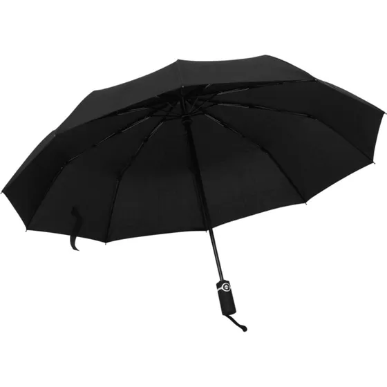 vidaXL Paraply 104 cm Automatisk Åbning og Lukning Sort