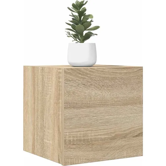 vidaXL væghængt skab 30,5x30x30 cm sonoma-eg