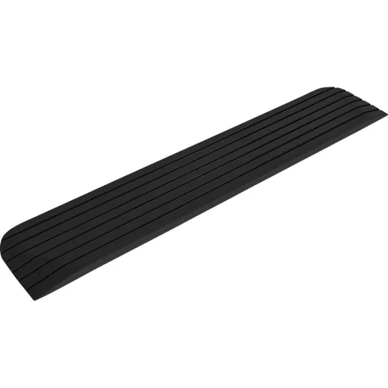 vidaXL Tærskelrampe 110x21x2,5 cm, sort, gummi