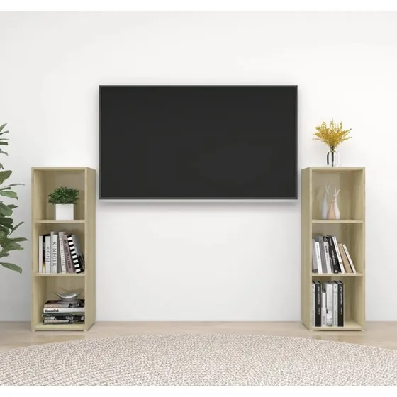 Sonoma-Eg Tv-Skabe 2 Stk. 107x35 cm