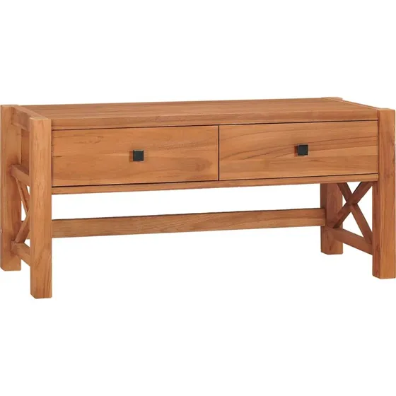vidaXL tv-bord 100x40x45 cm teaktræ